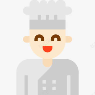 厨师100号食物平的图标图标