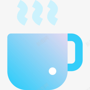 咖啡杯饮料2蓝色图标图标
