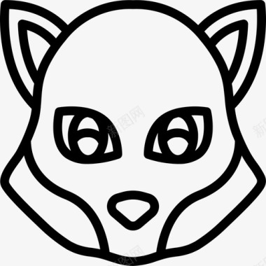 狐狸动物41直系图标图标