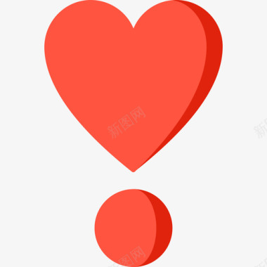 心脏符号24扁平图标图标