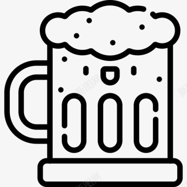 啤酒川维饮料直饮图标图标