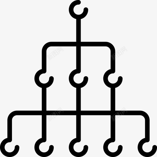 层级结构人力资源12线性图标svg_新图网 https://ixintu.com 人力资源12 层级结构 线性