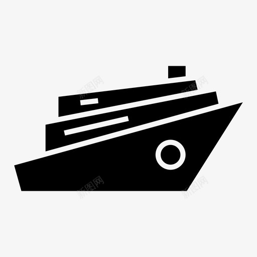 船船艇海上黑暗图标svg_新图网 https://ixintu.com 海上黑暗 船 船艇