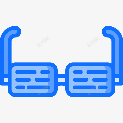 智能眼镜未来3蓝色图标svg_新图网 https://ixintu.com 智能眼镜 未来3 蓝色
