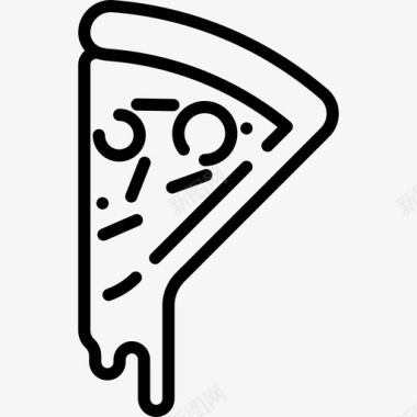 披萨食品甜点3直系图标图标