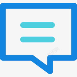 chatChat58号办公室蓝色直线图标高清图片