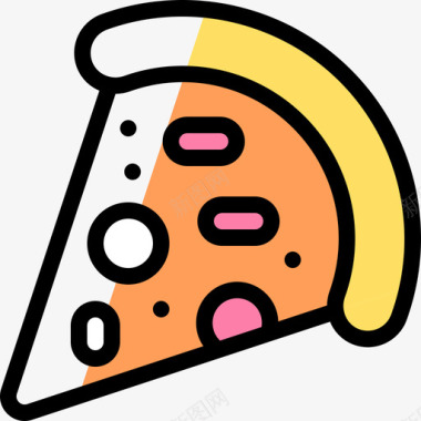 披萨生日60颜色省略图标图标