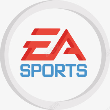 EaSports视频游戏徽标扁平图标图标