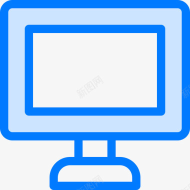 屏幕电脑15蓝色图标图标
