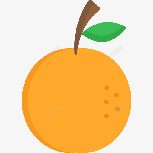 橘子水果蔬菜6扁平图标svg_新图网 https://ixintu.com 扁平 橘子 水果蔬菜6