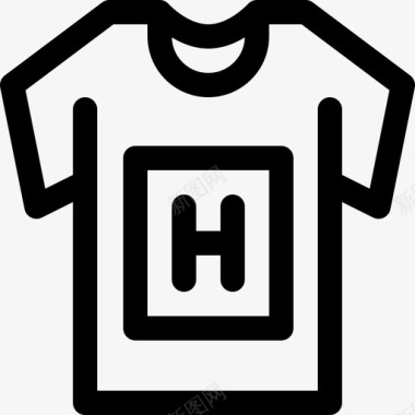 T恤嘻哈6直纹图标图标