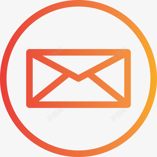 电子邮件箭头和用户界面3渐变图标svg_新图网 https://ixintu.com 渐变 电子邮件 箭头和用户界面3