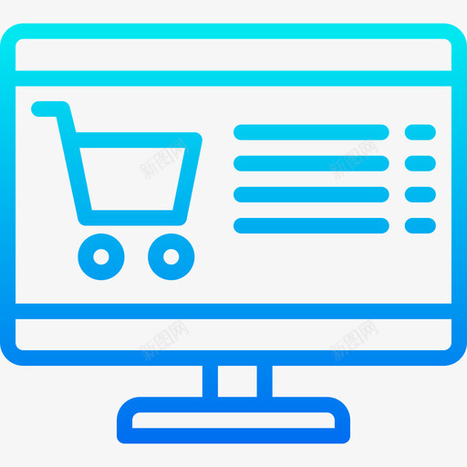 网上购物必需品营销2梯度图标svg_新图网 https://ixintu.com 必需品营销2 梯度 网上购物