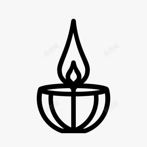 排灯节庆祝装饰图标svg_新图网 https://ixintu.com 印第安人 庆祝 排灯节 节日 装饰