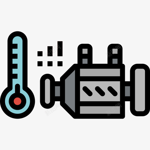 发动机汽车部件2线性颜色图标svg_新图网 https://ixintu.com 发动机 汽车部件2 线性颜色