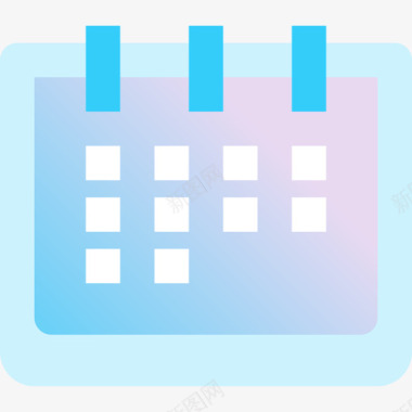 日历怀孕3蓝色图标图标