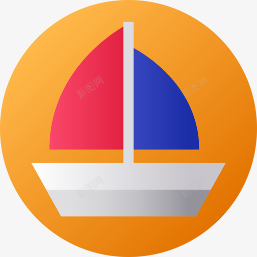 帆船夏季14号坡度图标svg_新图网 https://ixintu.com 坡度 夏季14号 帆船