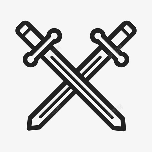 交叉的剑匕首古老的学校图标svg_新图网 https://ixintu.com 交叉的剑 匕首 古老的学校 纹身