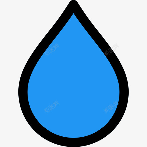 雨滴天气104线性颜色图标svg_新图网 https://ixintu.com 天气104 线性颜色 雨滴