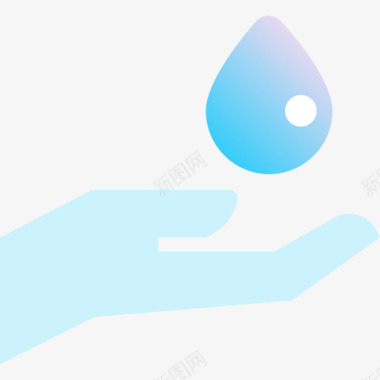 洗手清洁33蓝色图标图标