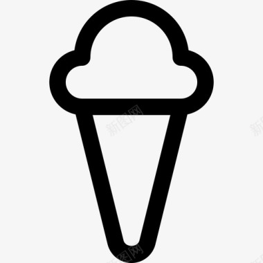 冰淇淋食品45直链图标图标