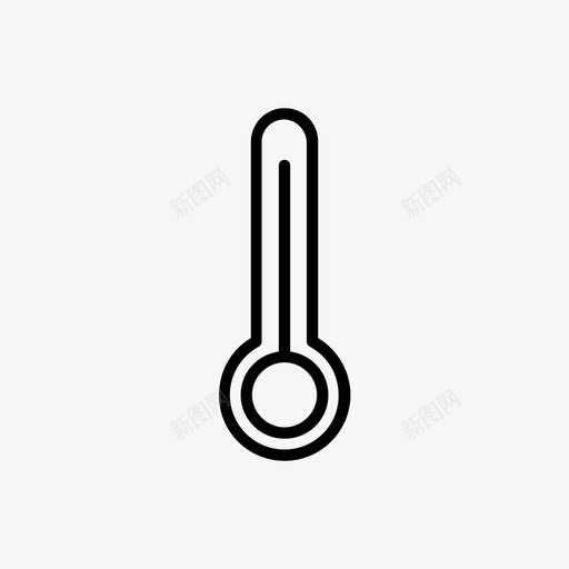 温度计预报炎热图标svg_新图网 https://ixintu.com 天气 温度计 炎热 预报 高温