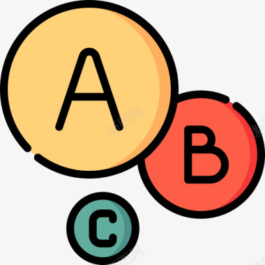 Abc信息图形元素2线性颜色图标图标