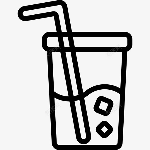 软饮料食品和饮料20线性图标svg_新图网 https://ixintu.com 线性 软饮料 食品和饮料20