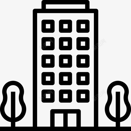 办公楼管理层18直线图标svg_新图网 https://ixintu.com 办公楼 直线 管理层18