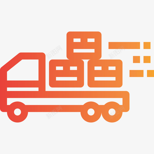 送货车物流16坡度图标svg_新图网 https://ixintu.com 坡度 物流16 送货车