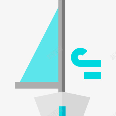 帆船极限运动9级平底图标图标