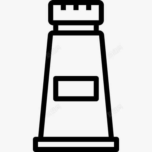 油漆管文具38线性图标svg_新图网 https://ixintu.com 文具38 油漆管 线性