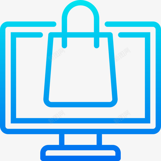网上购物必需品营销2梯度图标svg_新图网 https://ixintu.com 必需品营销2 梯度 网上购物