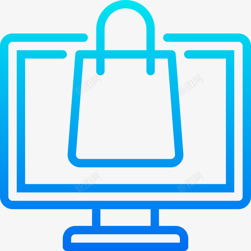 网上购物必需品营销2梯度图标svg_新图网 https://ixintu.com 必需品营销2 梯度 网上购物