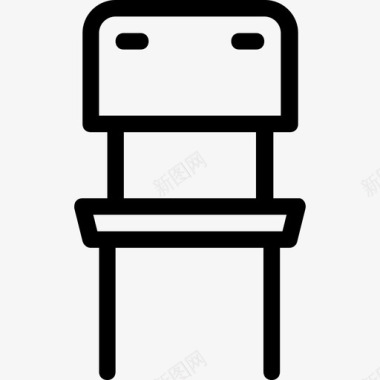 椅子家具和家用15直线型图标图标