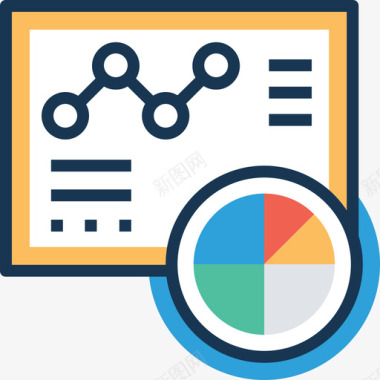 分析项目管理6线性颜色图标图标