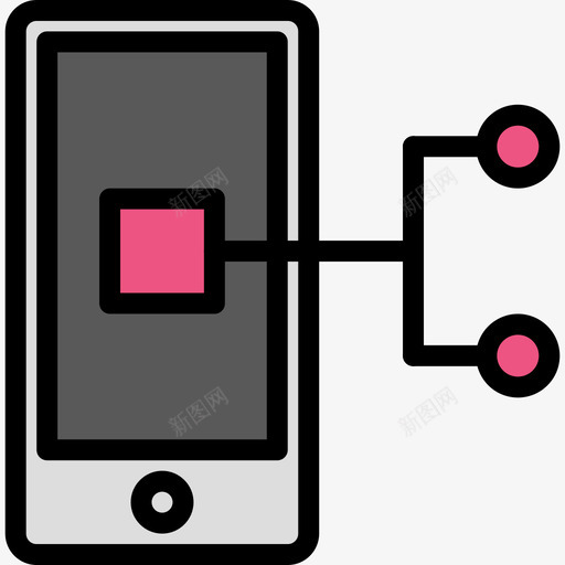 智能手机商务79线性颜色图标svg_新图网 https://ixintu.com 商务79 智能手机 线性颜色