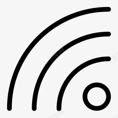 wifi互联网标志wifi信号图标图标