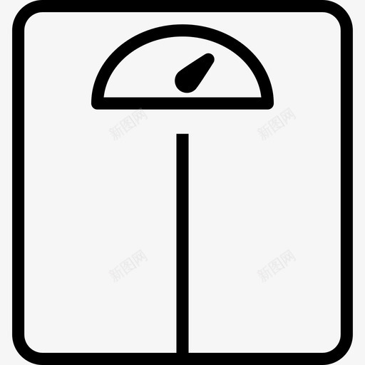 体重秤浴室9线性图标svg_新图网 https://ixintu.com 体重秤 浴室9 线性