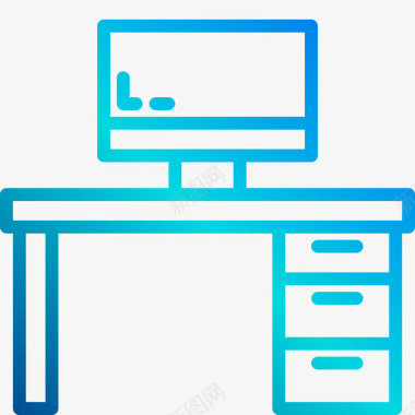 办公桌78办公室直线坡度图标图标