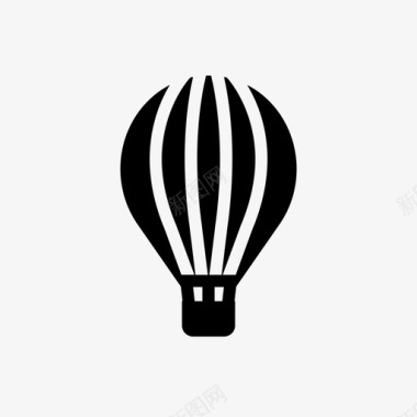 热气球图标假日旅行图标