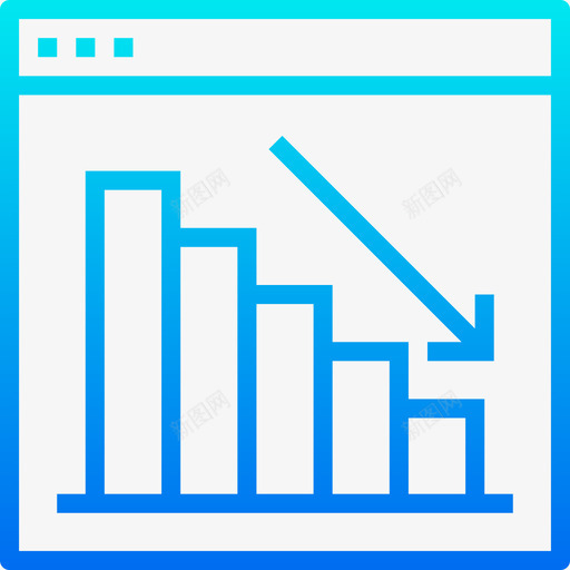 下降数据6梯度图标svg_新图网 https://ixintu.com 下降 数据6 梯度