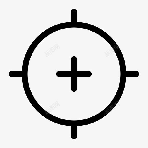 精确准确瞄准图标svg_新图网 https://ixintu.com 准确 瞄准 精确 聚焦