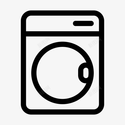 washersvg_新图网 https://ixintu.com washer 洗衣机 线性 扁平