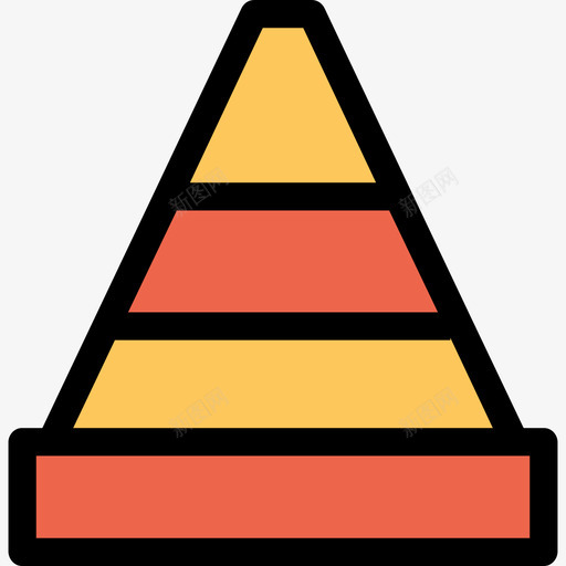 圆锥结构和工具6线颜色橙色图标svg_新图网 https://ixintu.com 圆锥 线颜色橙色 结构和工具6