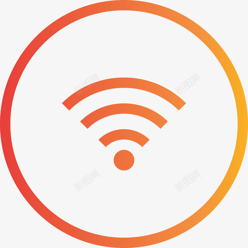 Wifi箭头和用户界面3渐变图标svg_新图网 https://ixintu.com Wifi 渐变 箭头和用户界面3