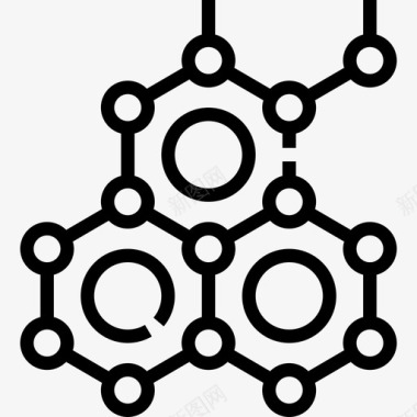 细胞化学9线性图标图标