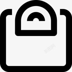 50度体重秤适合度50线性图标高清图片
