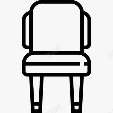 椅子家具73直线型图标图标