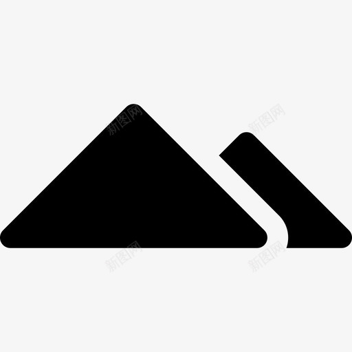 金字塔沙漠11填充图标svg_新图网 https://ixintu.com 填充 沙漠11 金字塔
